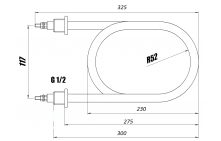 ТЭН-120A13/5,0J220-12A-01 (пищеварочные котлы)