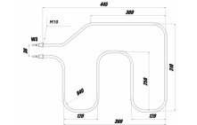ТЭН для мармита парового линии раздачи