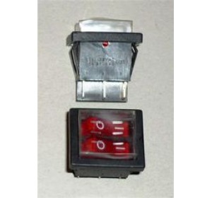 Выключатель 2-клавишный с подсветкой,Термекс